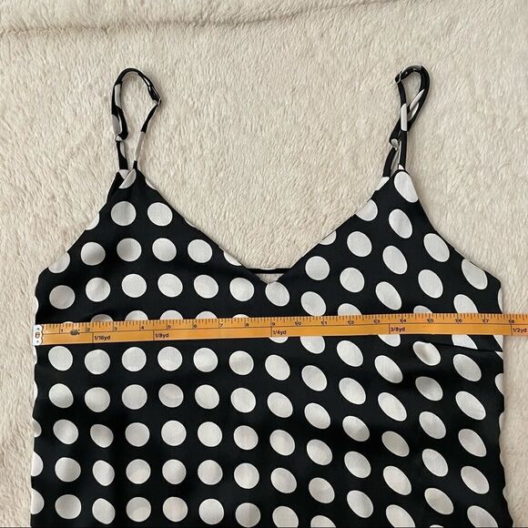 Walter baker effie polka dot sleeveless v-Neck tank slip dress size medium - Picture 12 of 14